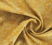 Jacquard floral lamé mostaza